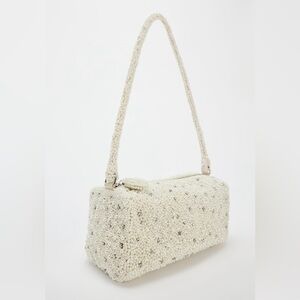 NWT ZARA Mini Pearl Duffle Bag